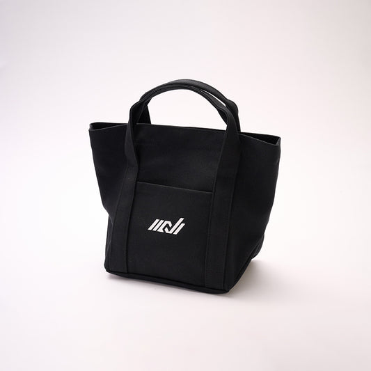黒(ブラック)地白ロゴ刺繡キャンパストート|made in japan ゴルフウエアトップセレクション(ゴルフ小物・golf用品・NERAゴルフ<トップセレクションのNERA>)