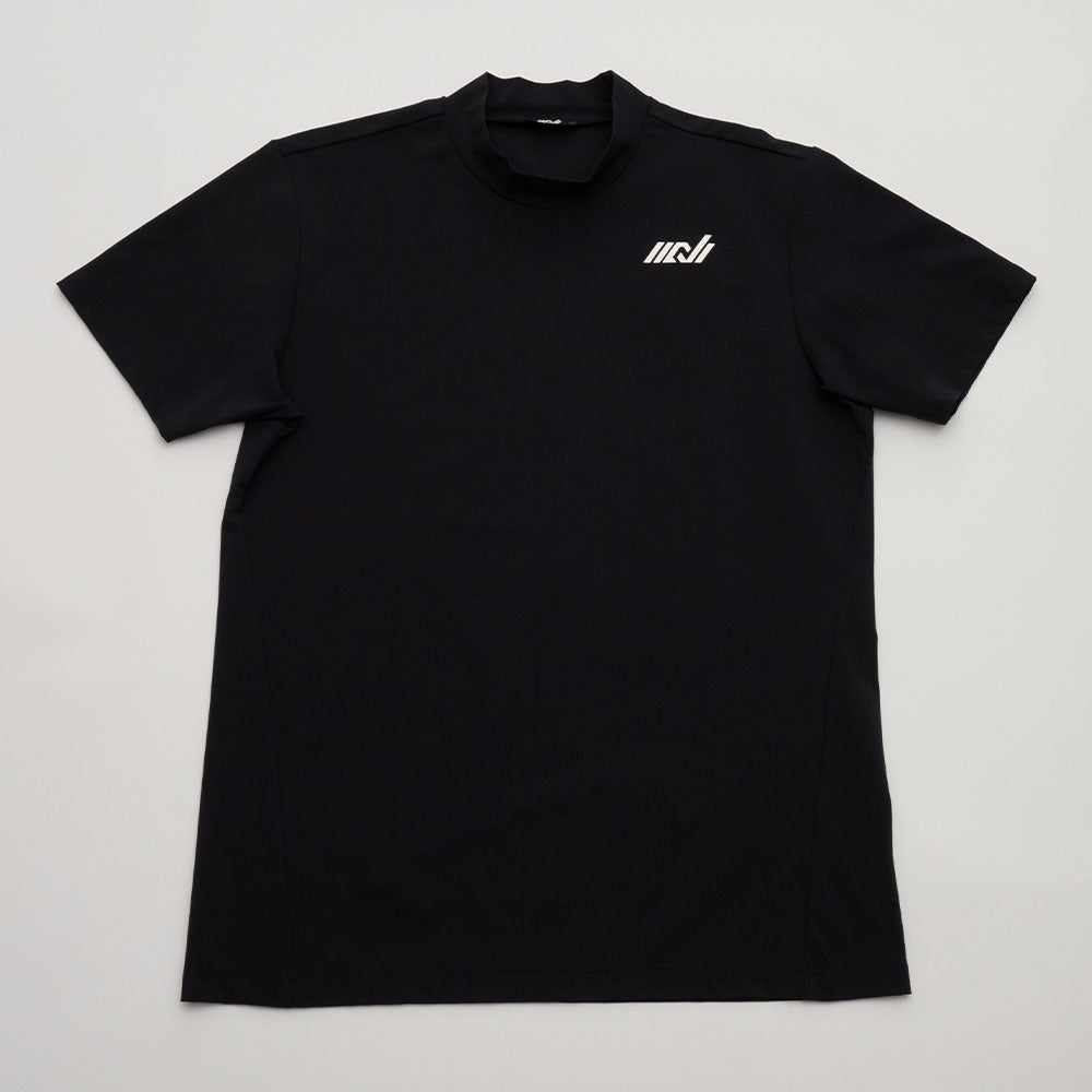 モックネックTシャツ シンプルロゴ<NERA-3ES>