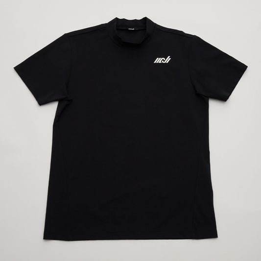 モックネックTシャツ シンプルロゴ<NERA-3ES>