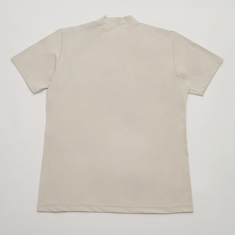 モックネックTシャツ シンプルロゴ<NERA-3ES>