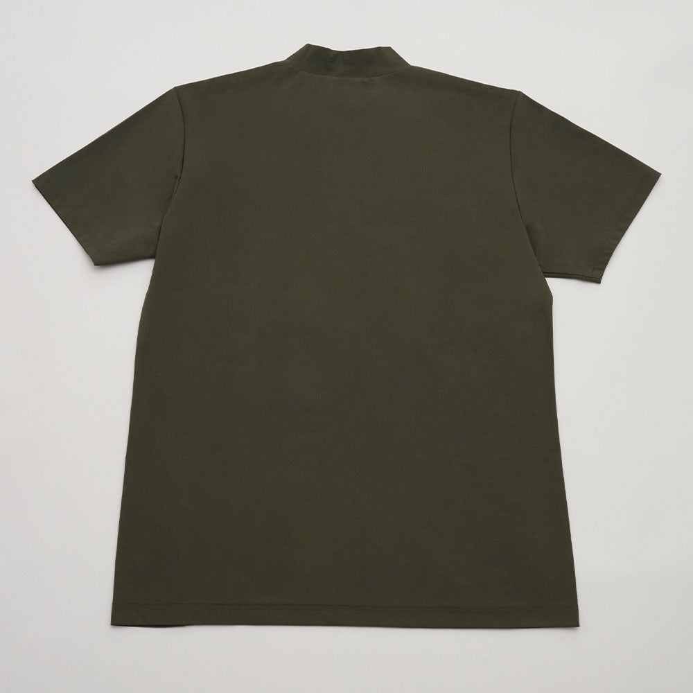 モックネックTシャツ シンプルロゴ<NERA-3ES>