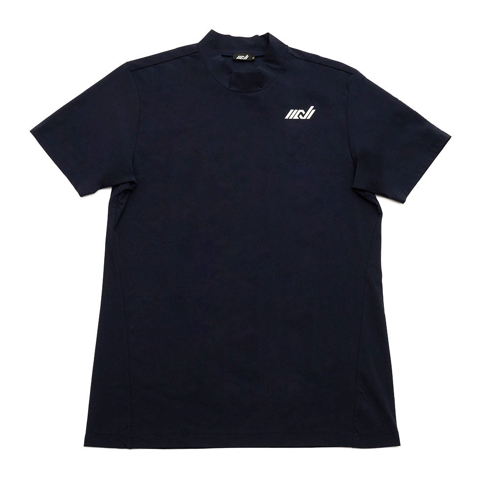 モックネックTシャツ シンプルロゴ<NERA-3ES>