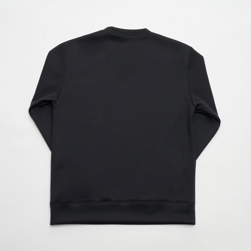 NERAロゴ入りトレーナー 4サイズ 黒・BLACK(ブラック) ダンボールニット シンプルデザイン メンズサイズ|ゴルフウェア ゴルフグッズ(ゴルフ小物・golf用品)トップセレクション NERA(ネラ) 日本製 japan made